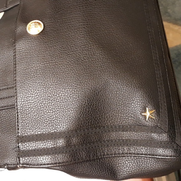 Tommy Hilfiger Black with Gold Star Details Handbag - Picture 4 of 12